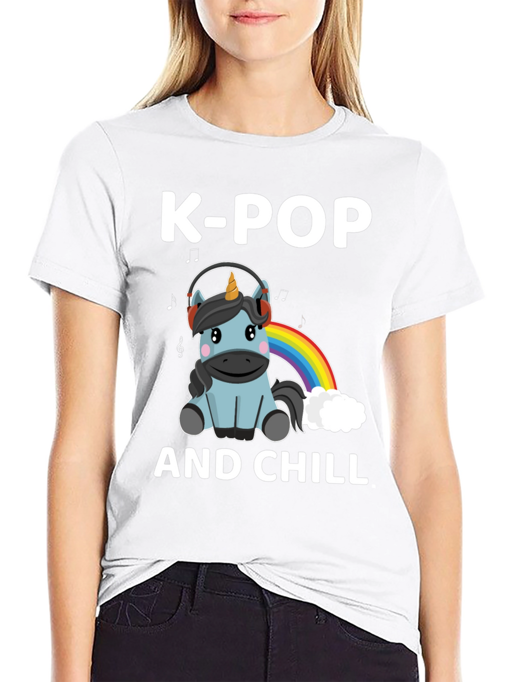 K-Pop and Chill Unicorn T-Shirt