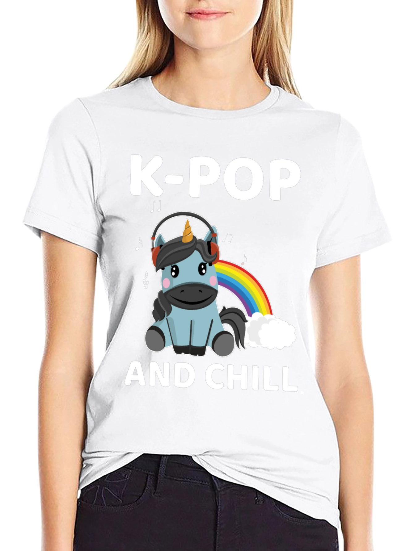 K-Pop and Chill Unicorn T-Shirt