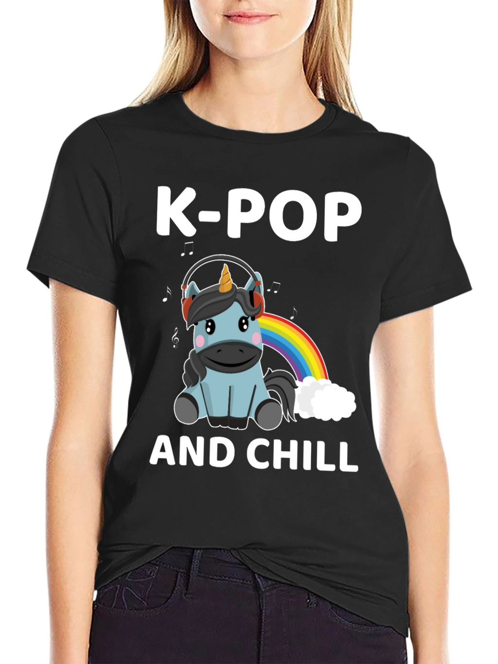 K-Pop and Chill Unicorn T-Shirt