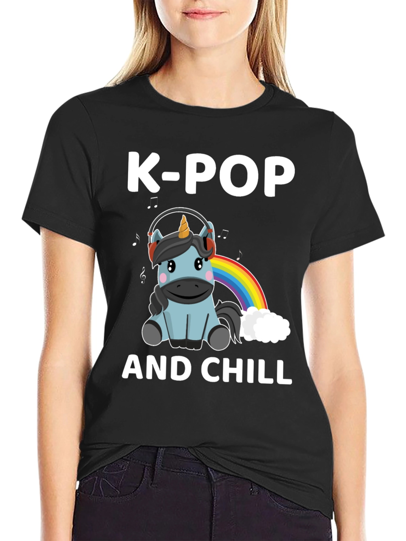 K-Pop and Chill Unicorn T-Shirt