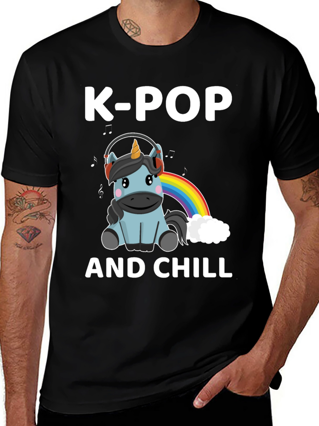 K-Pop and Chill Unicorn T-Shirt