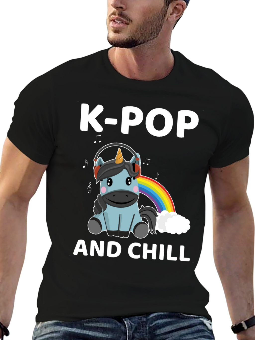 K-Pop and Chill Unicorn T-Shirt