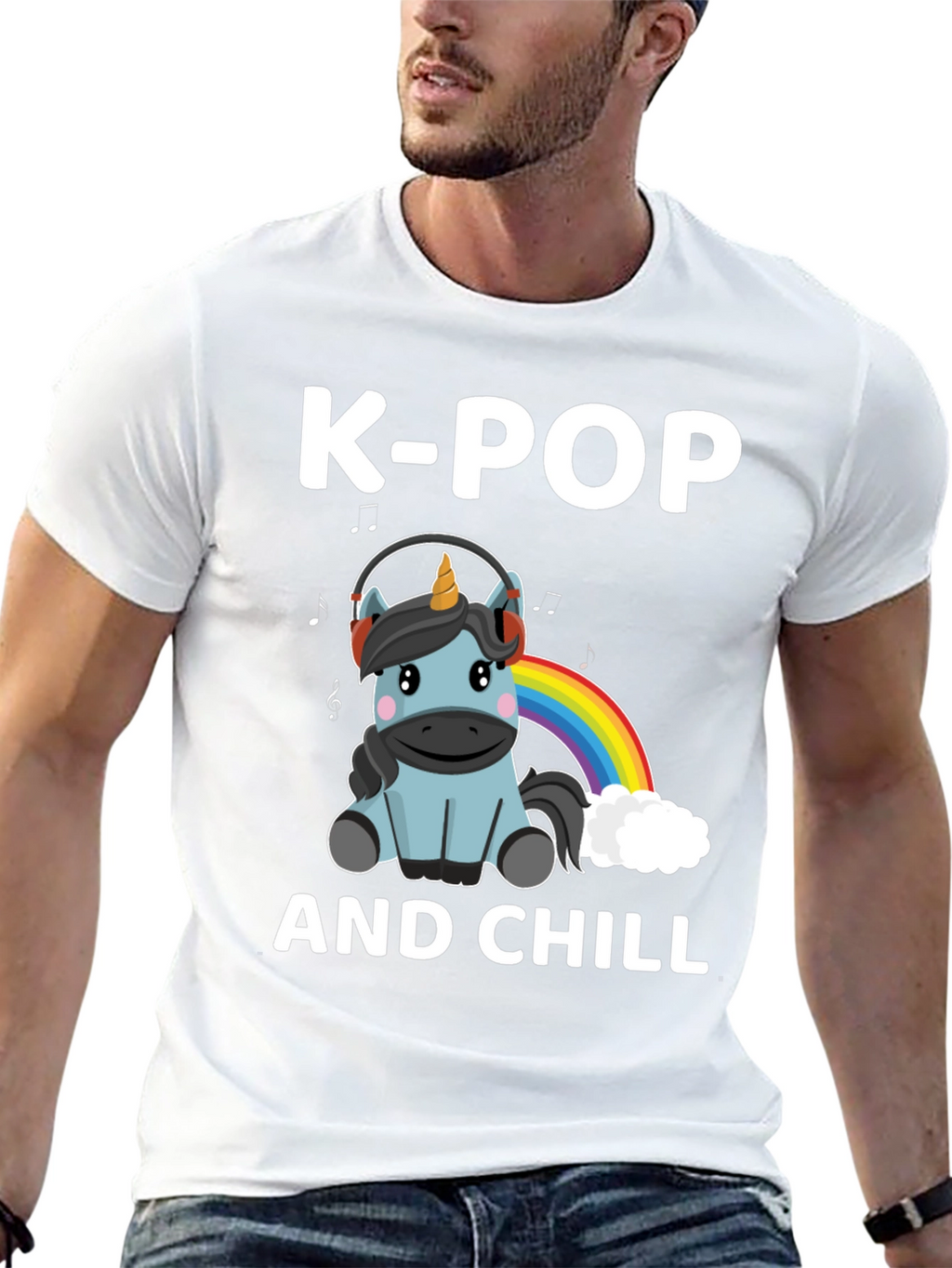 K-Pop and Chill Unicorn T-Shirt