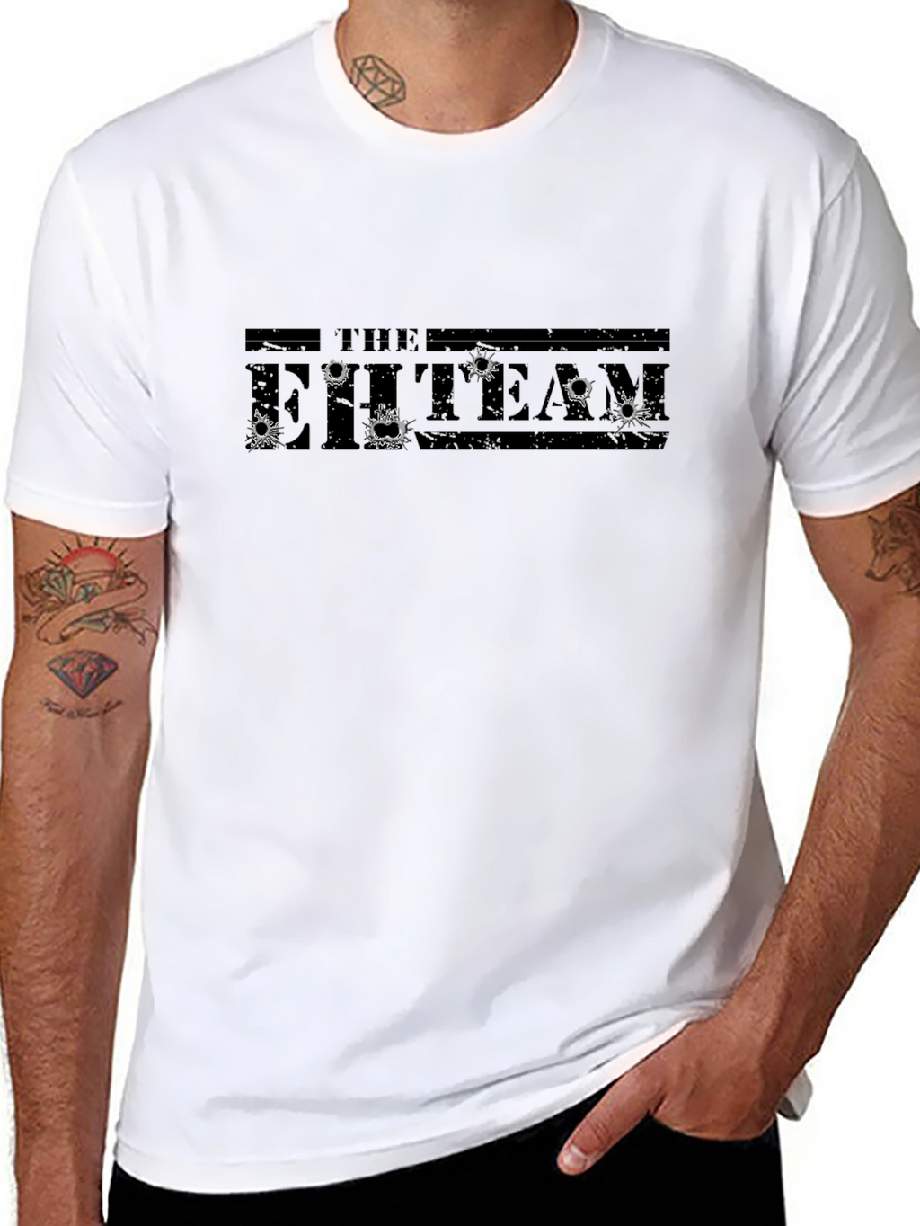 The EHTEAM Bullet Hole T-Shirt - Graphic Tee