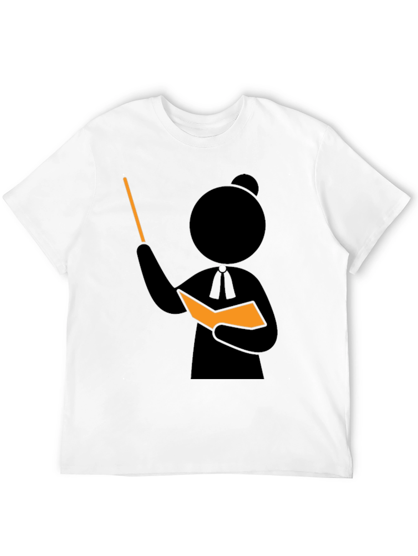 Professor Stick Figure Black T-Shirt