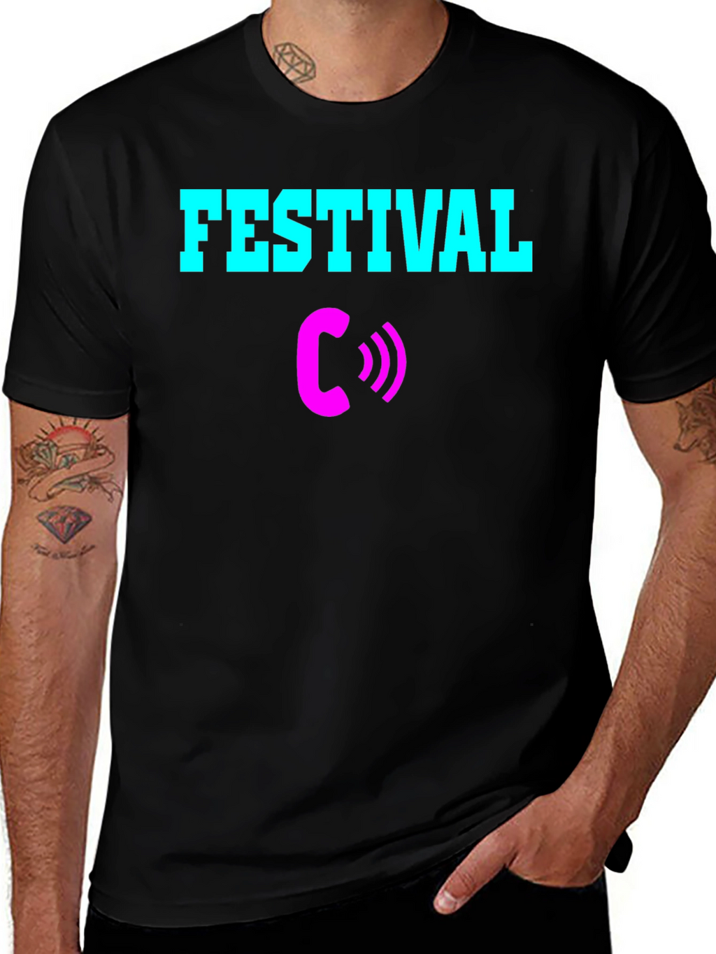 Festival Calling T-Shirt - Black