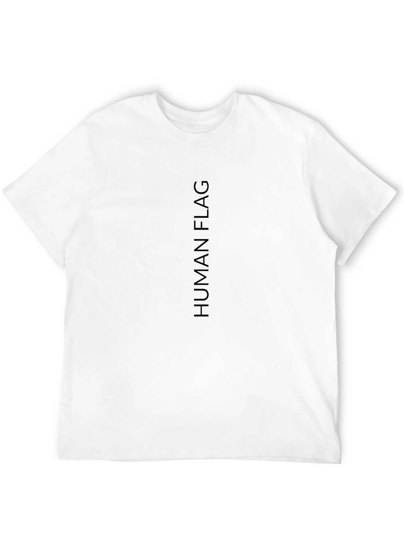 Human Flag Black T-Shirt Graphic Tee