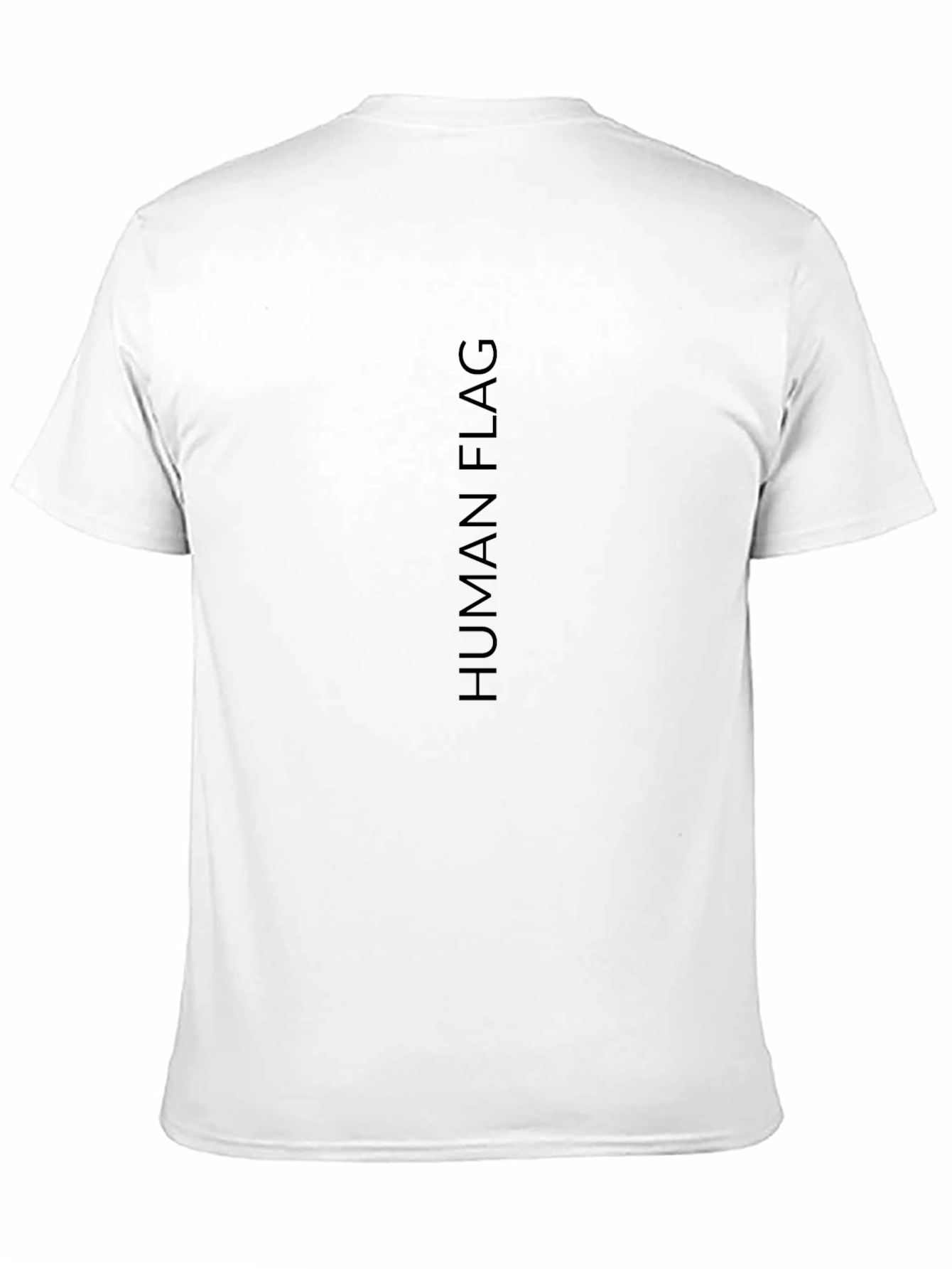 Human Flag Black T-Shirt Graphic Tee