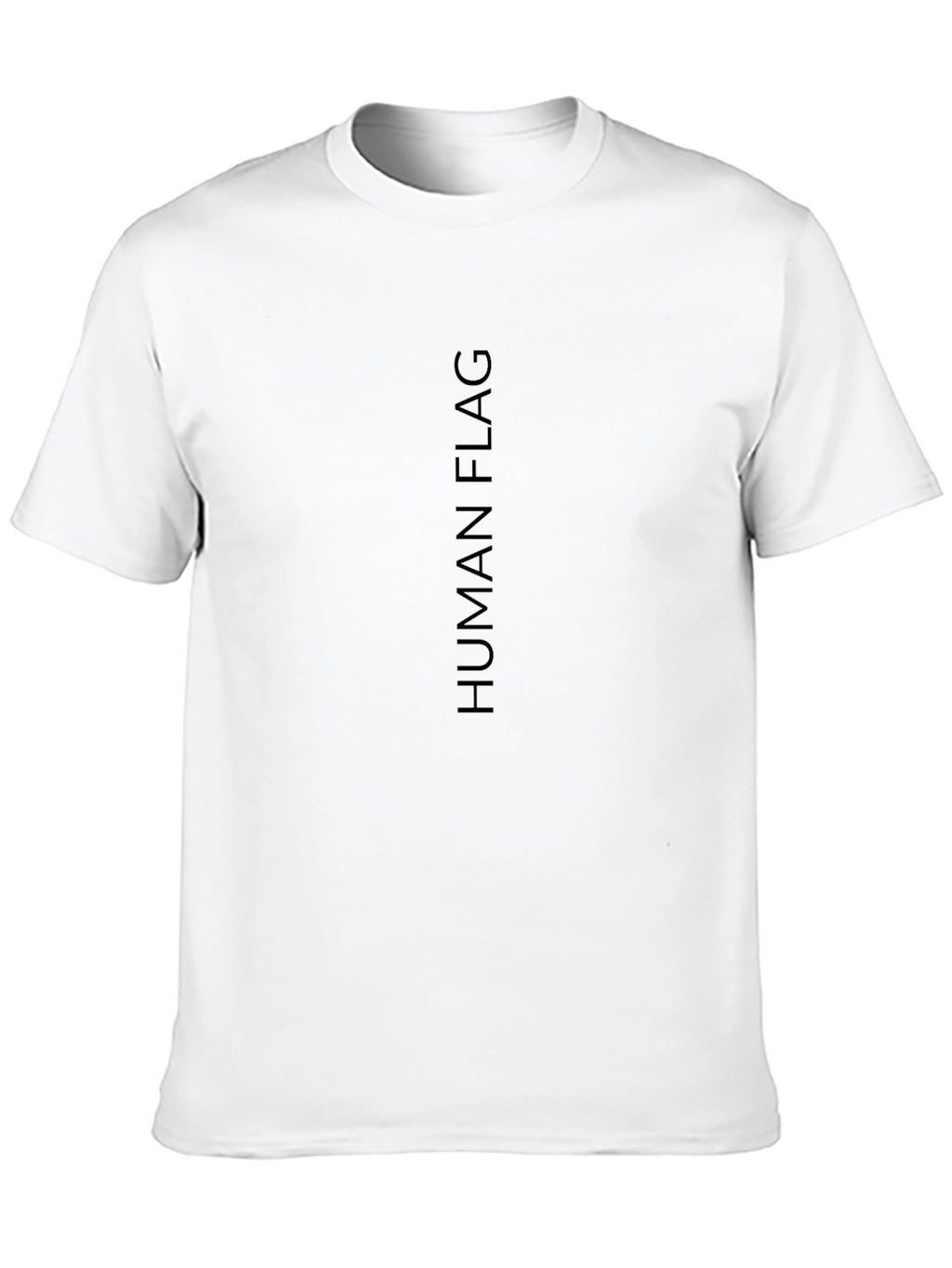 Human Flag Black T-Shirt Graphic Tee