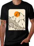 Mountain Sun Graphic Tee - Adventure Awaits
