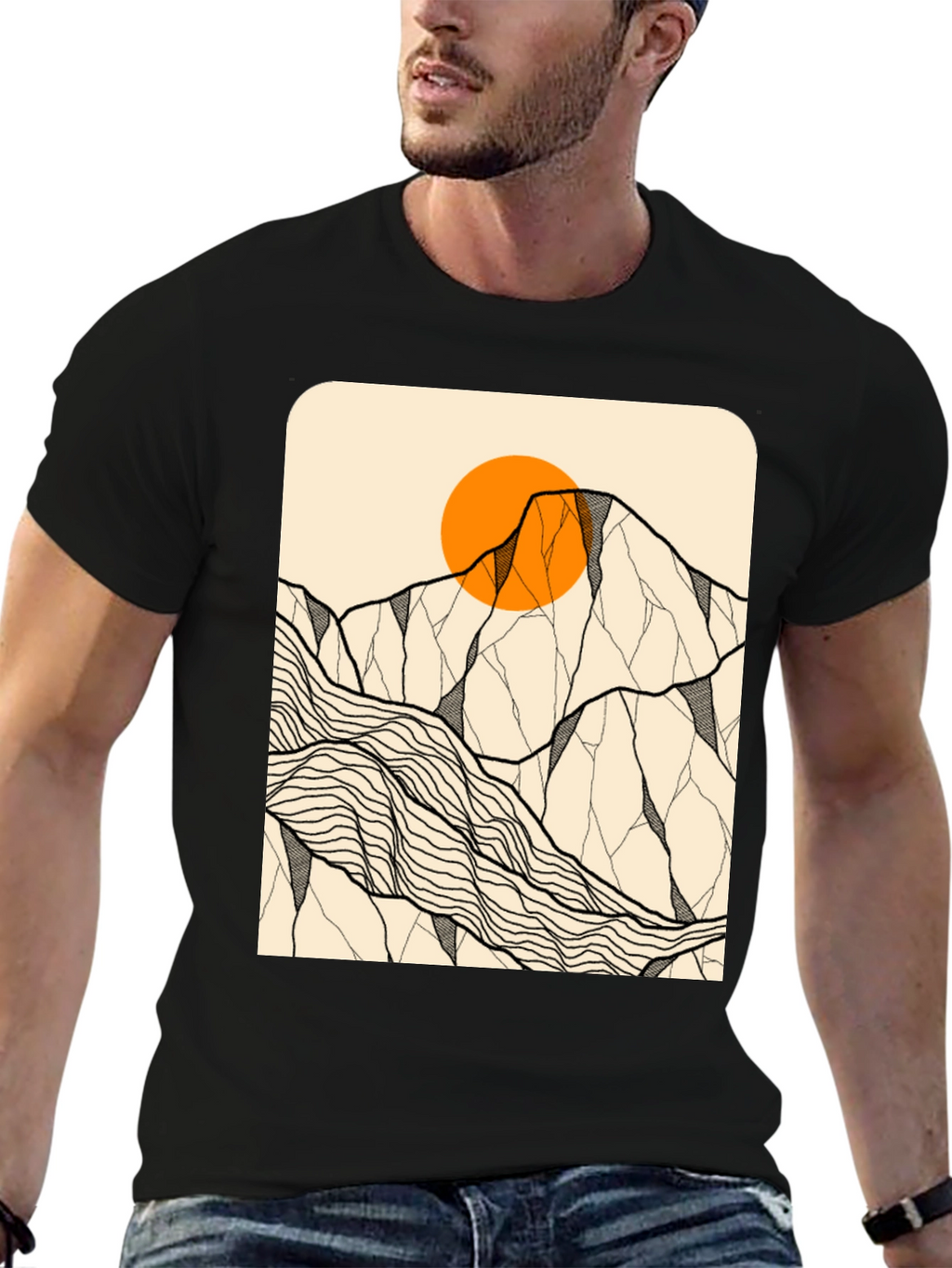 Mountain Sun Graphic Tee - Adventure Awaits