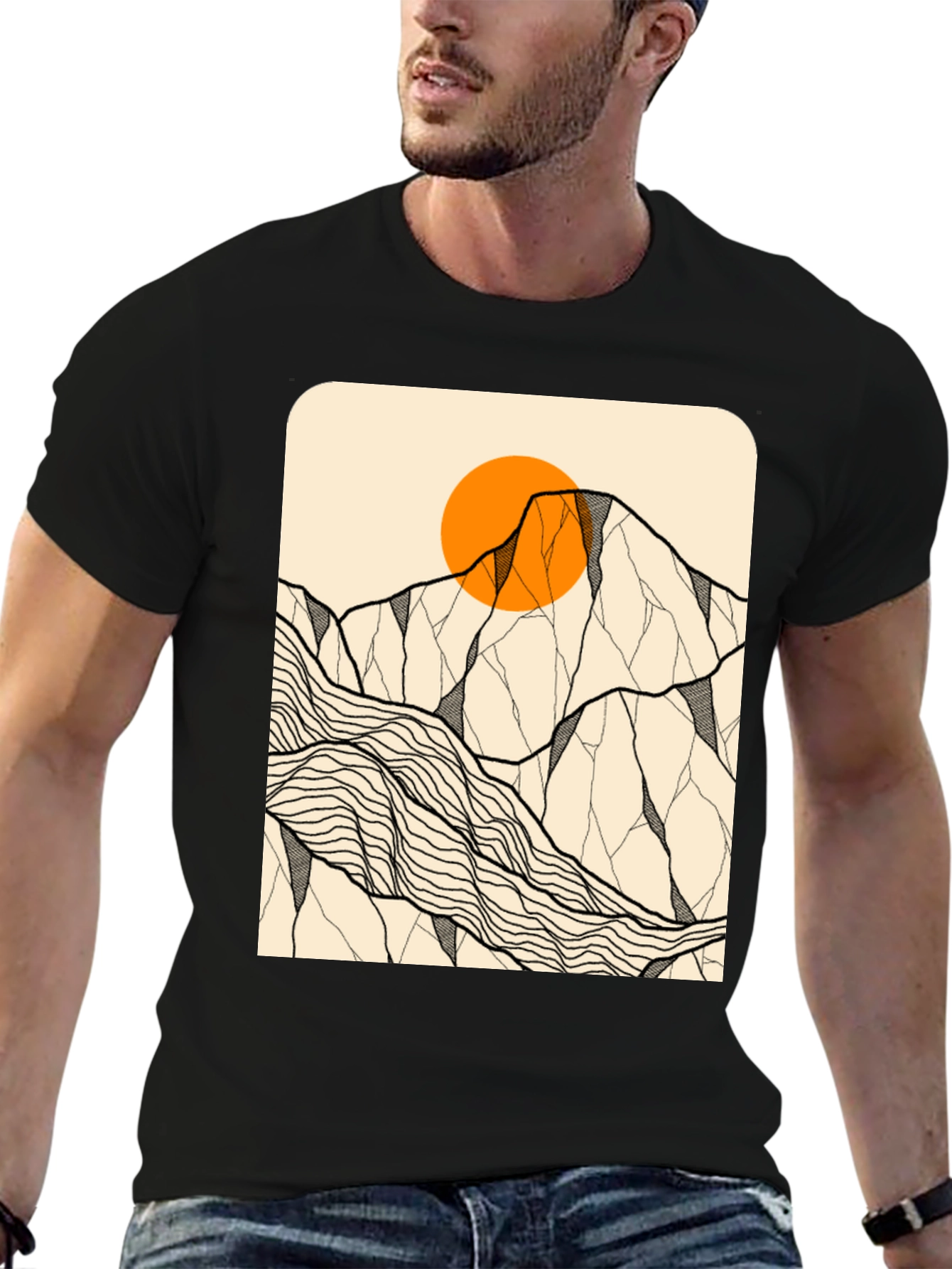 Mountain Sun Graphic Tee - Adventure Awaits