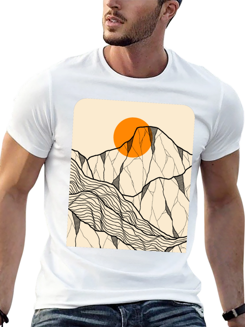 Mountain Sun Graphic Tee - Adventure Awaits