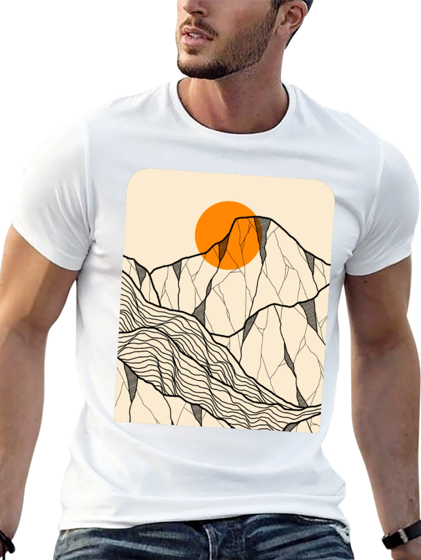 Mountain Sun Graphic Tee - Adventure Awaits