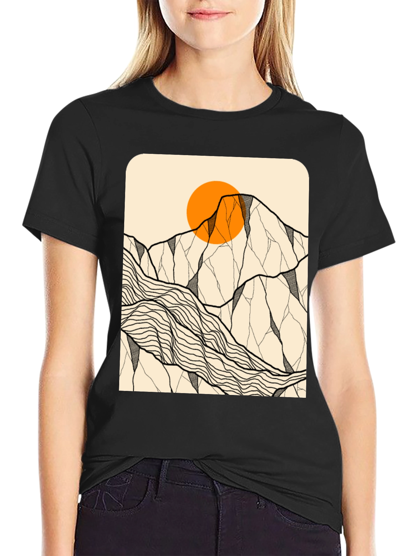 Mountain Sun Graphic Tee - Adventure Awaits