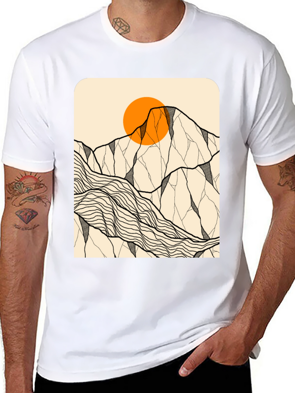 Mountain Sun Graphic Tee - Adventure Awaits