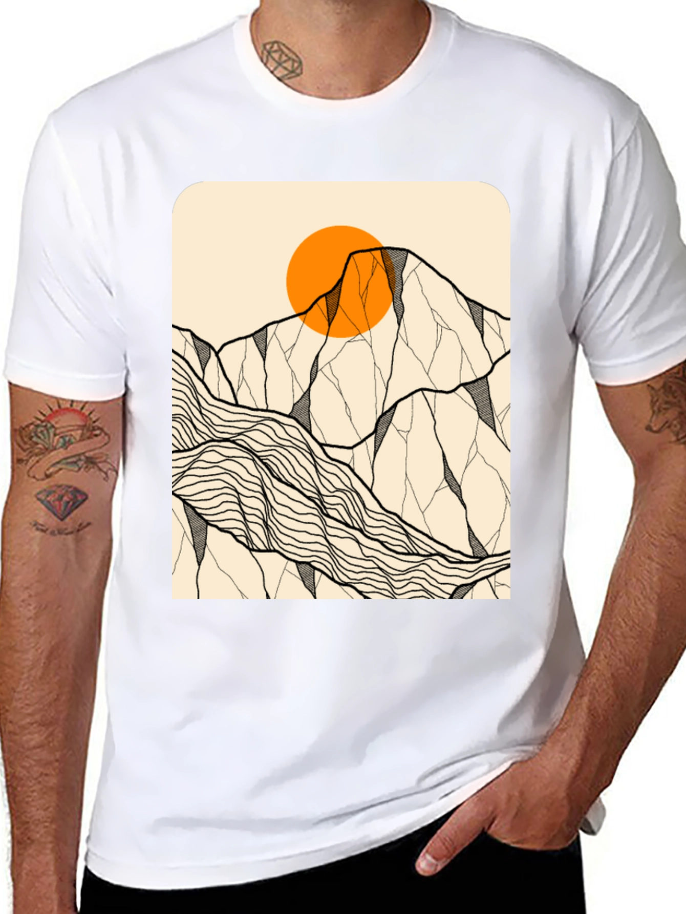 Mountain Sun Graphic Tee - Adventure Awaits