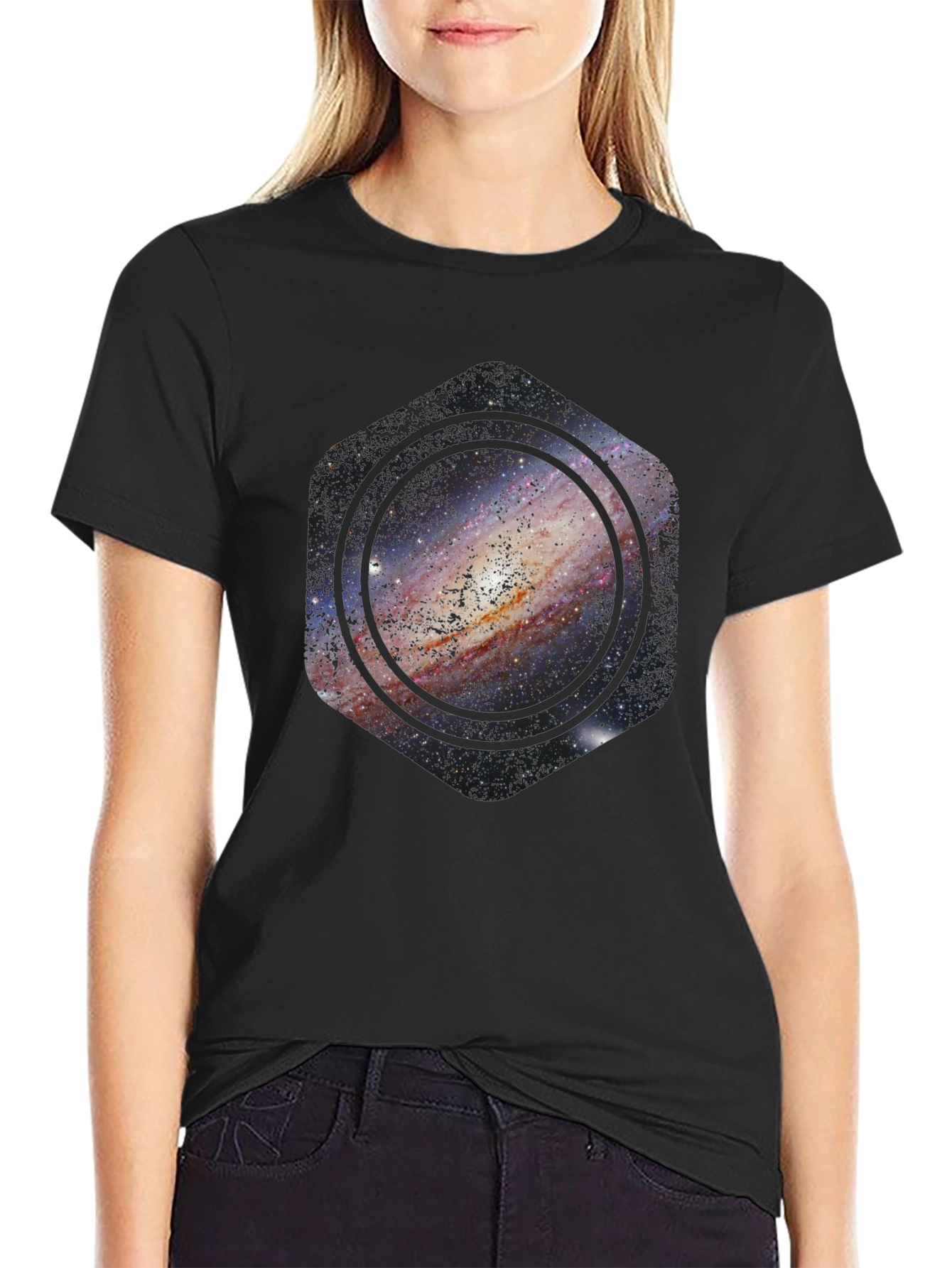 Galaxy Hex T-Shirt - Cosmic Style