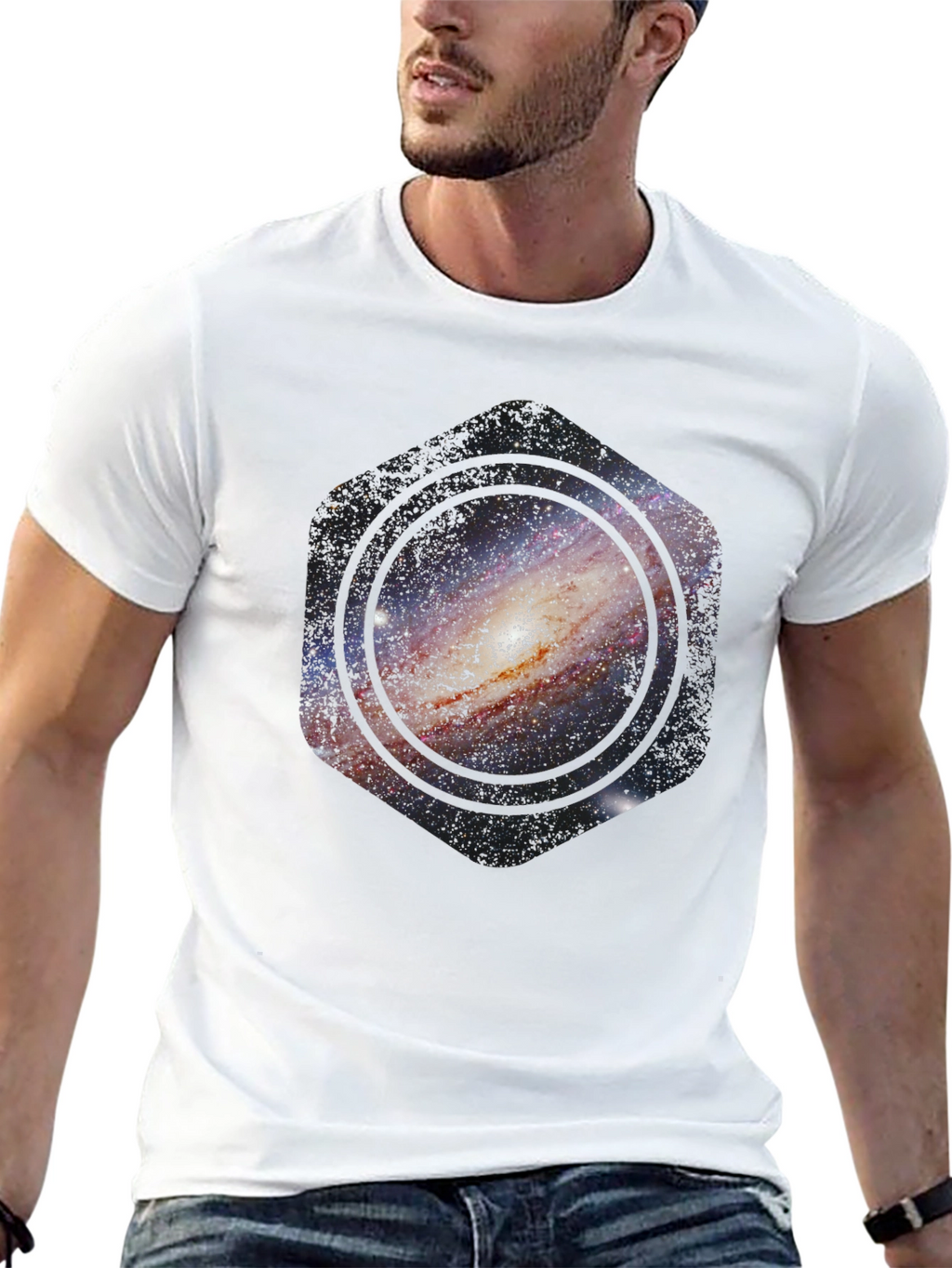 Galaxy Hex T-Shirt - Cosmic Style