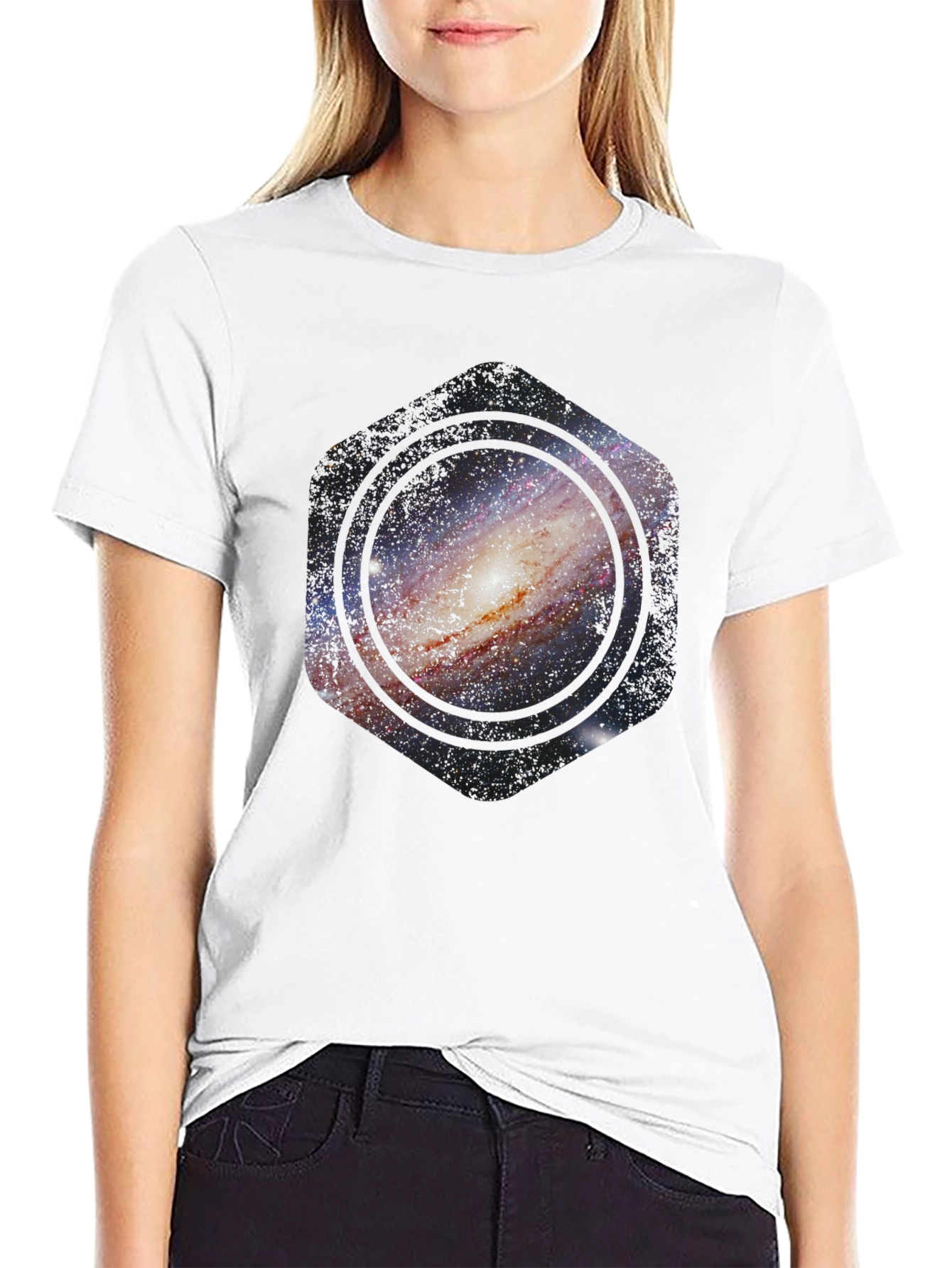 Galaxy Hex T-Shirt - Cosmic Style