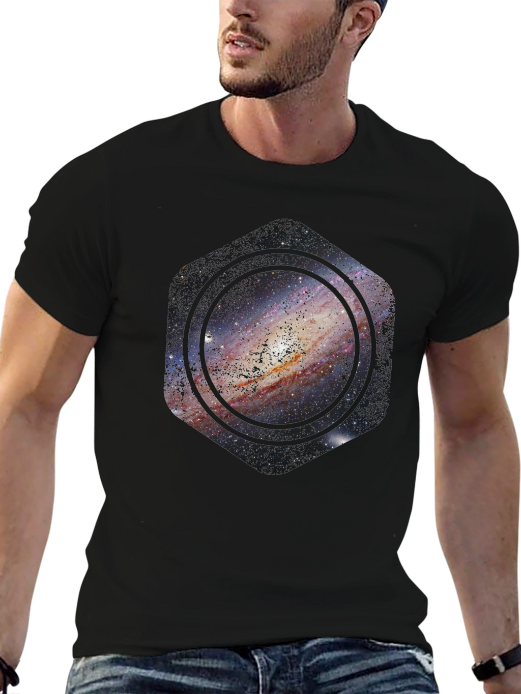 Galaxy Hex T-Shirt - Cosmic Style