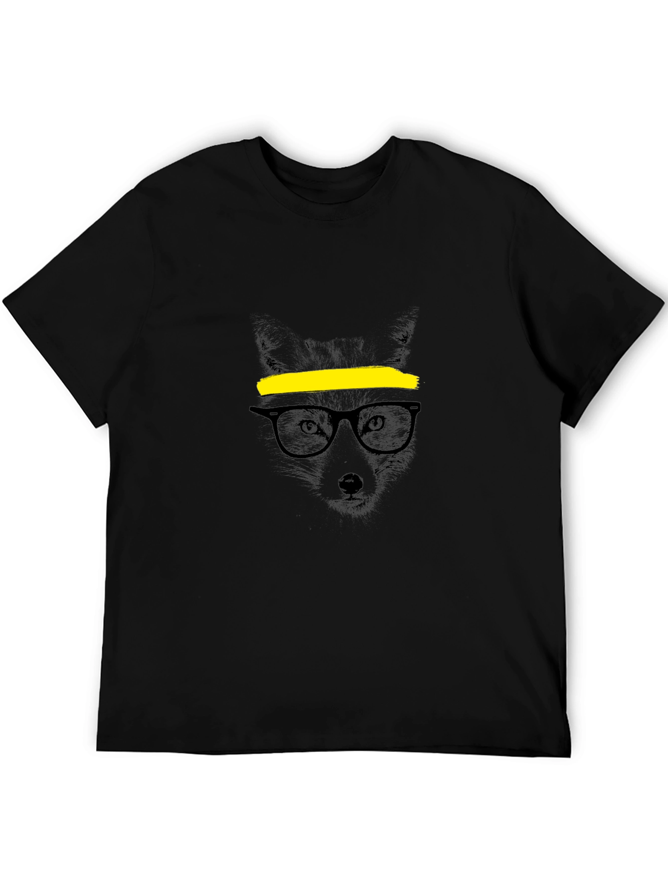 Cool Fox Graphic T-Shirt - Mens Black Tee