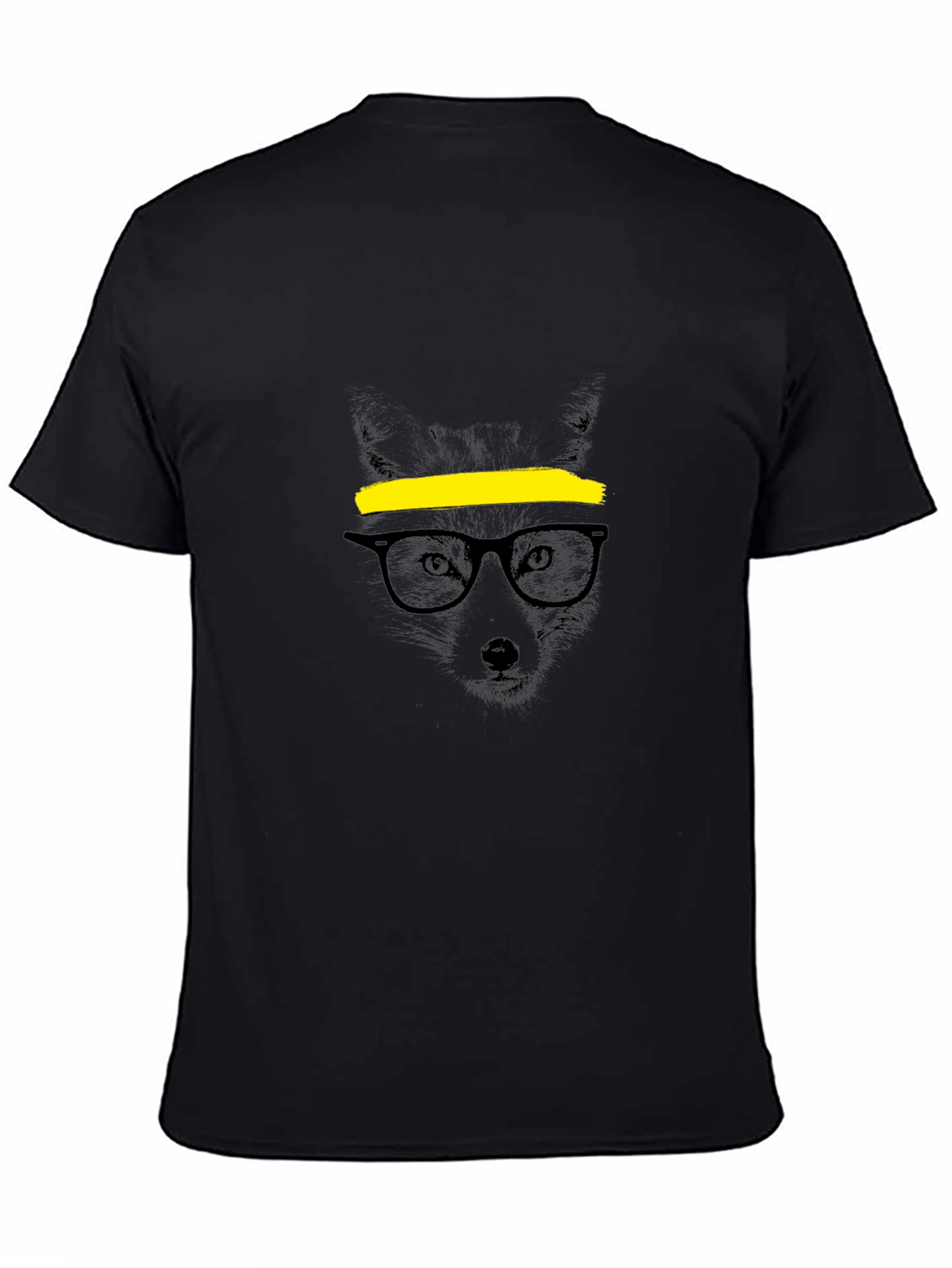 Cool Fox Graphic T-Shirt - Mens Black Tee