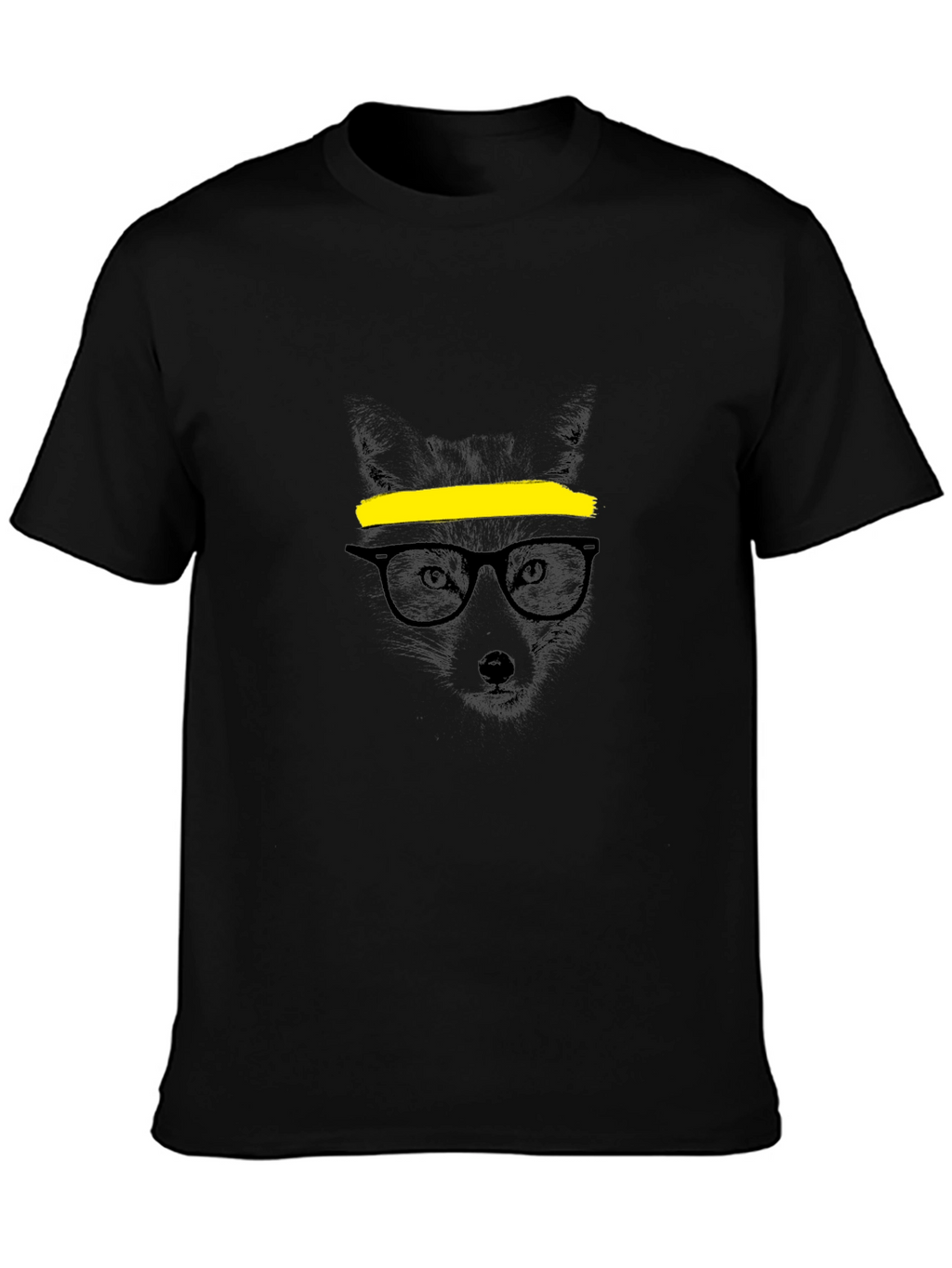 Cool Fox Graphic T-Shirt - Mens Black Tee