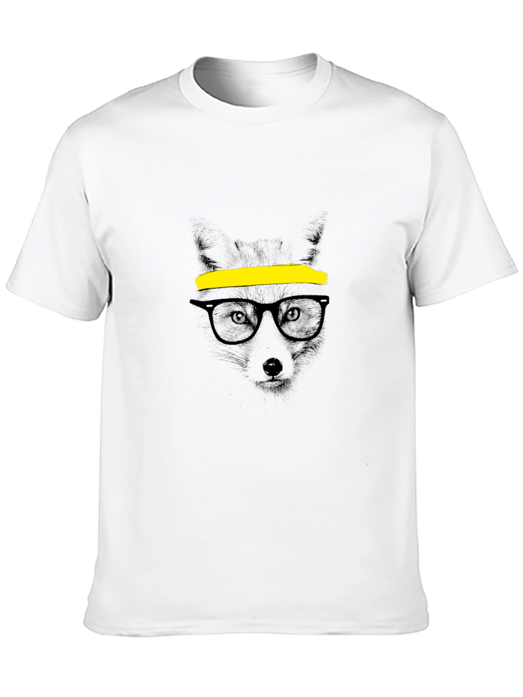 Cool Fox Graphic T-Shirt - Mens Black Tee