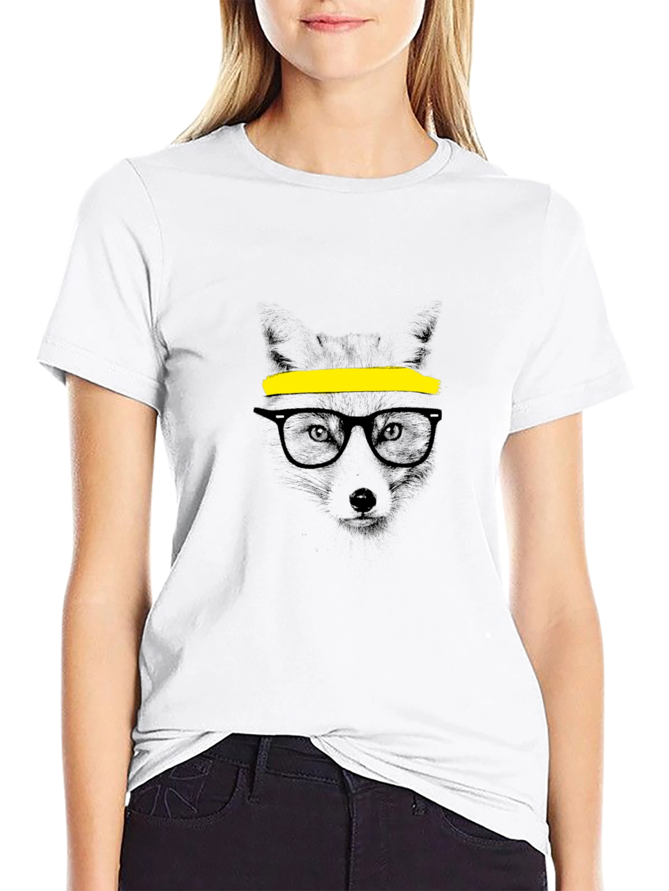 Cool Fox Graphic T-Shirt - Mens Black Tee