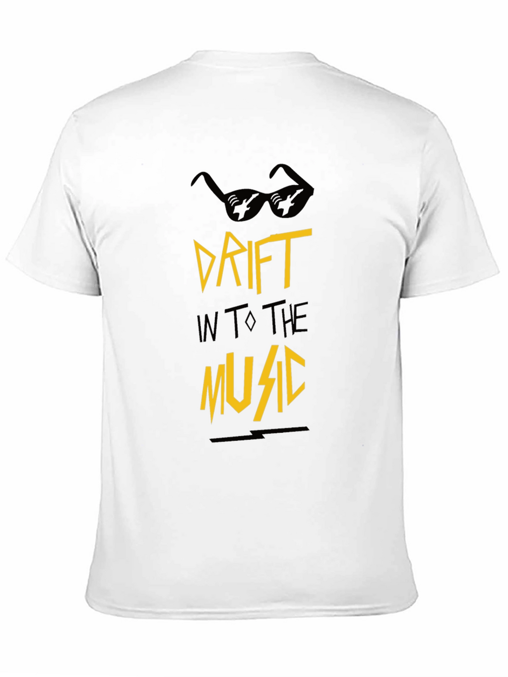 Drift Into the Music Black Graphic Tee