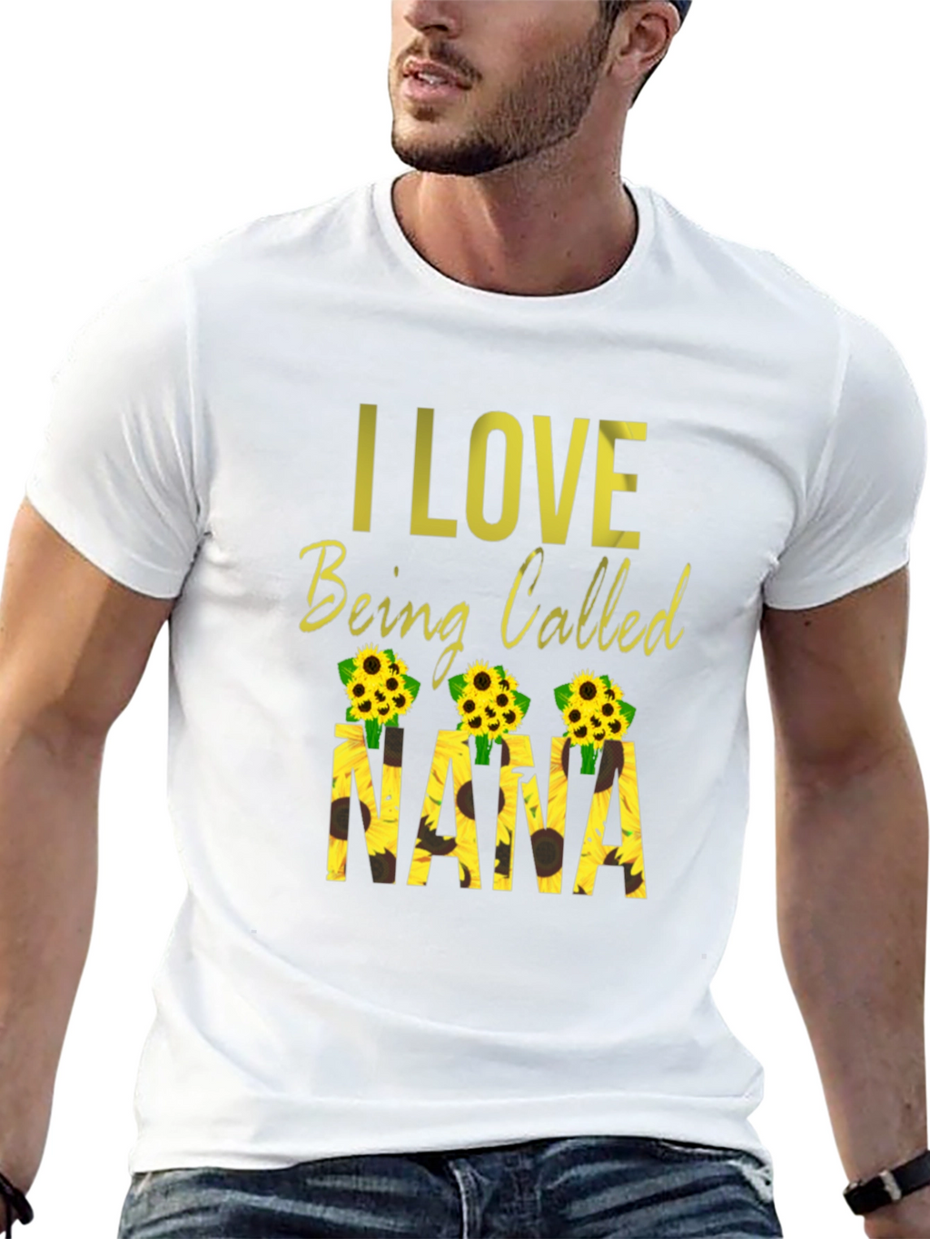 I Love Being Called Nana Sunflower Graphic Tee
