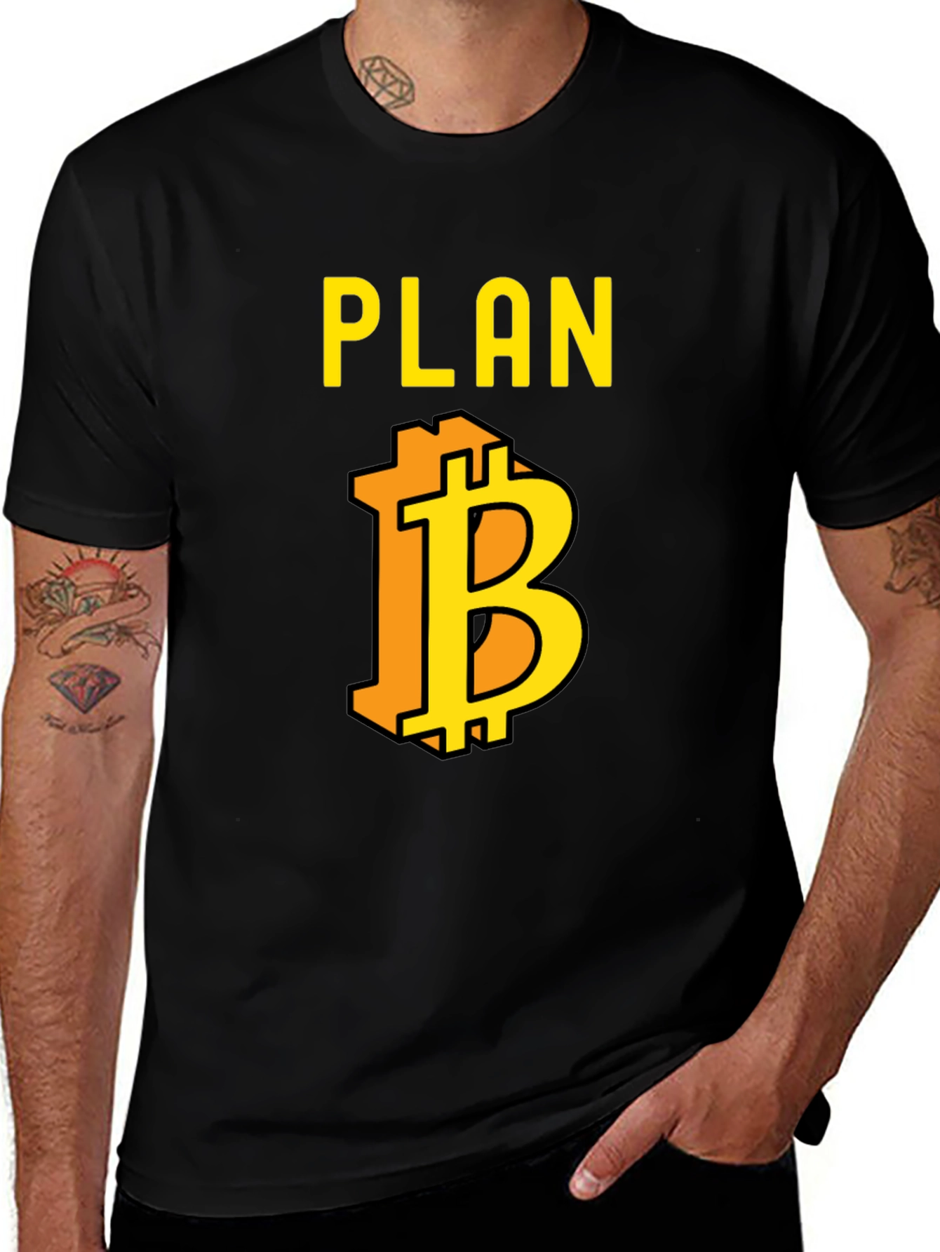 Plan B Bitcoin Crypto T-Shirt - Black