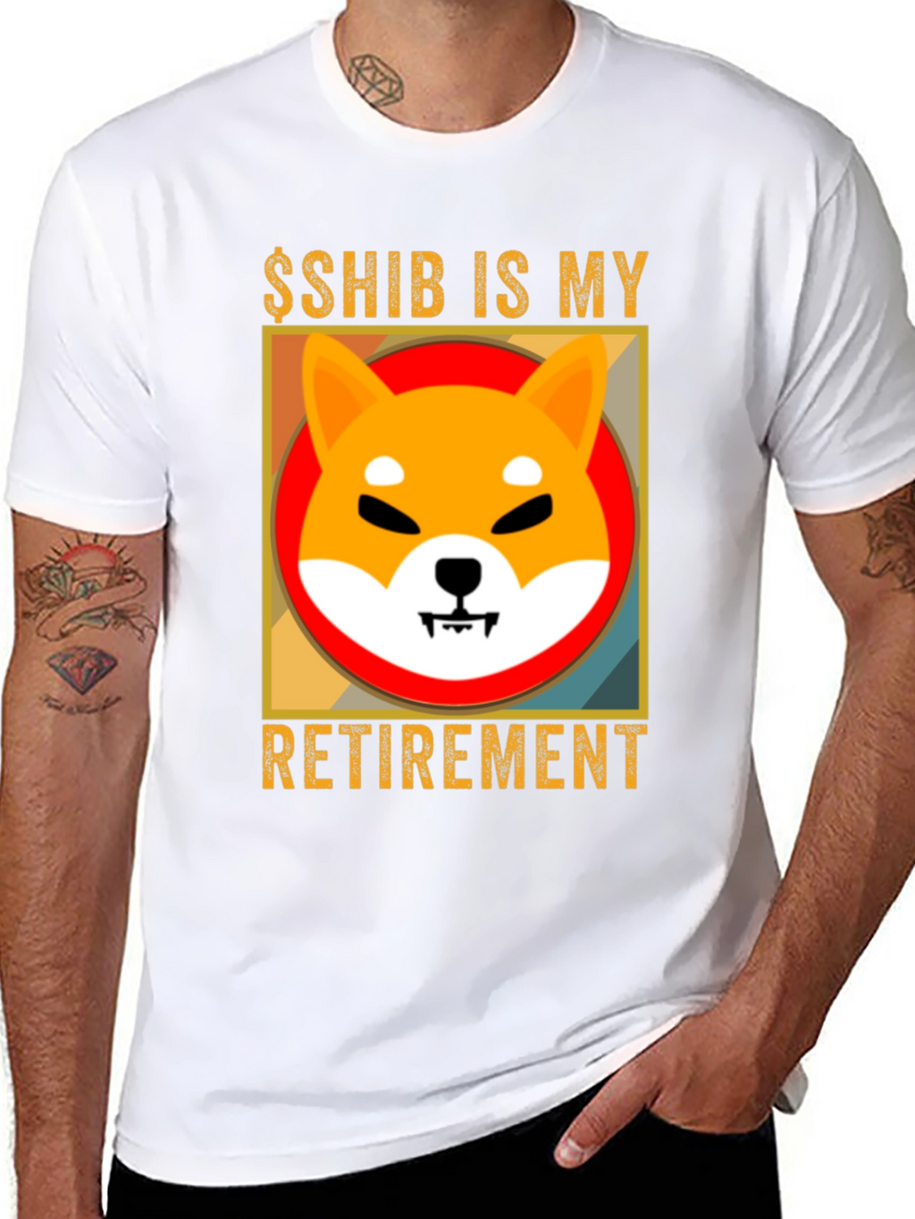 Shiba Inu Crypto Retirement T-Shirt
