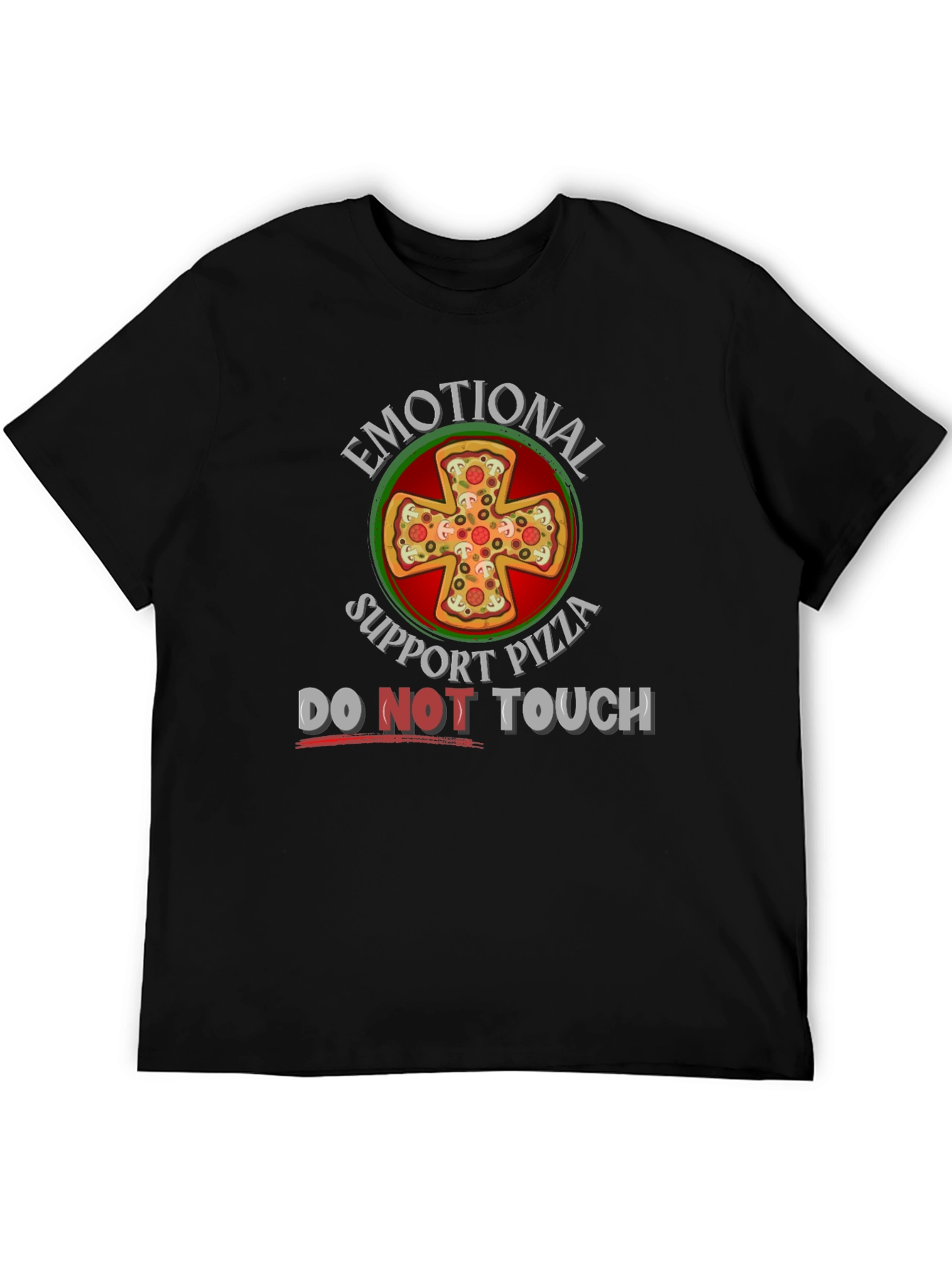 Emotional Support Pizza Graphic T-Shirt