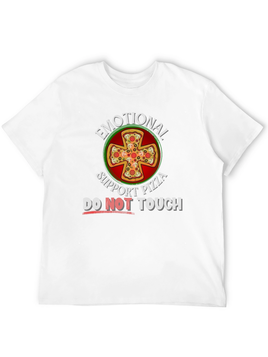 Emotional Support Pizza Graphic T-Shirt