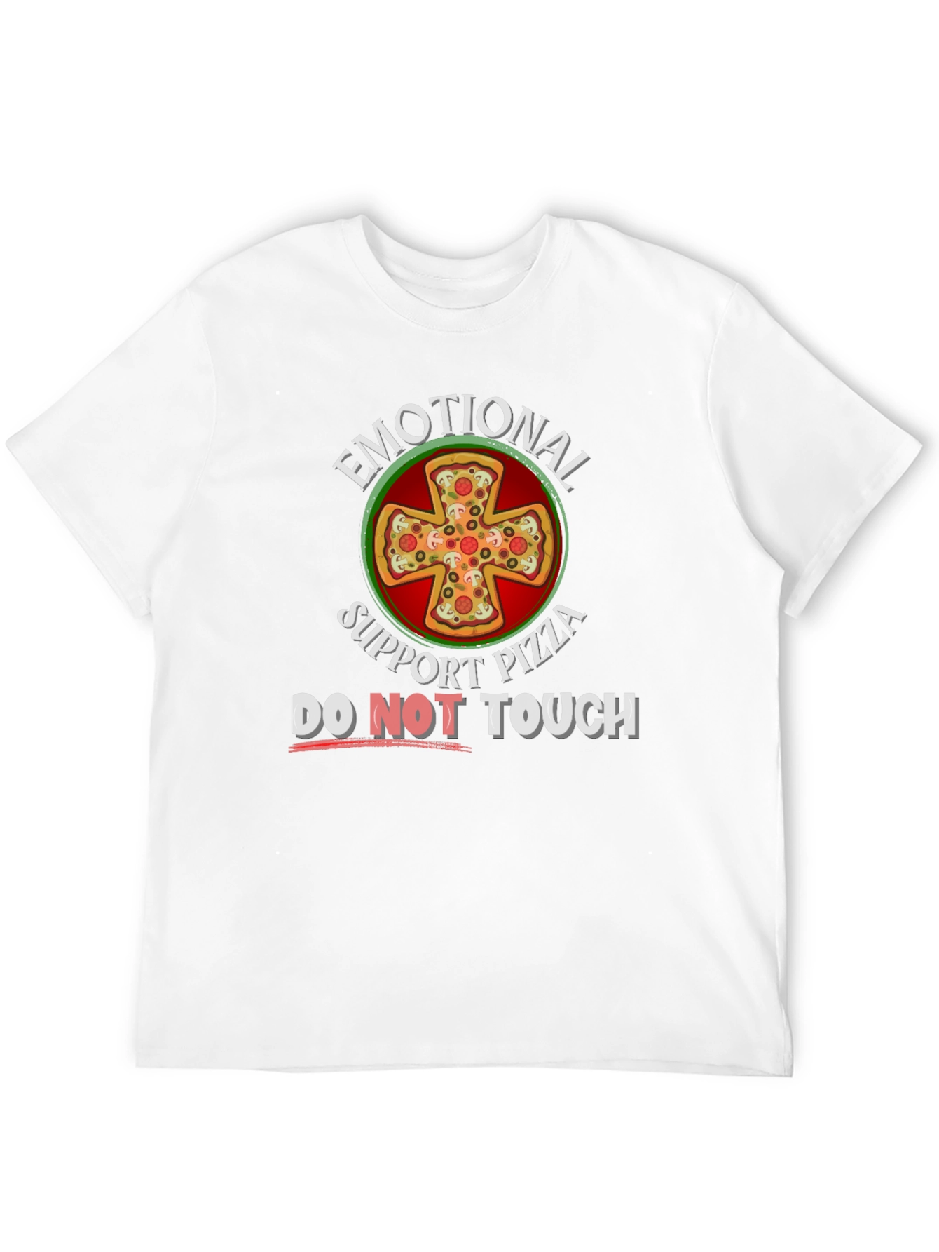 Emotional Support Pizza Graphic T-Shirt