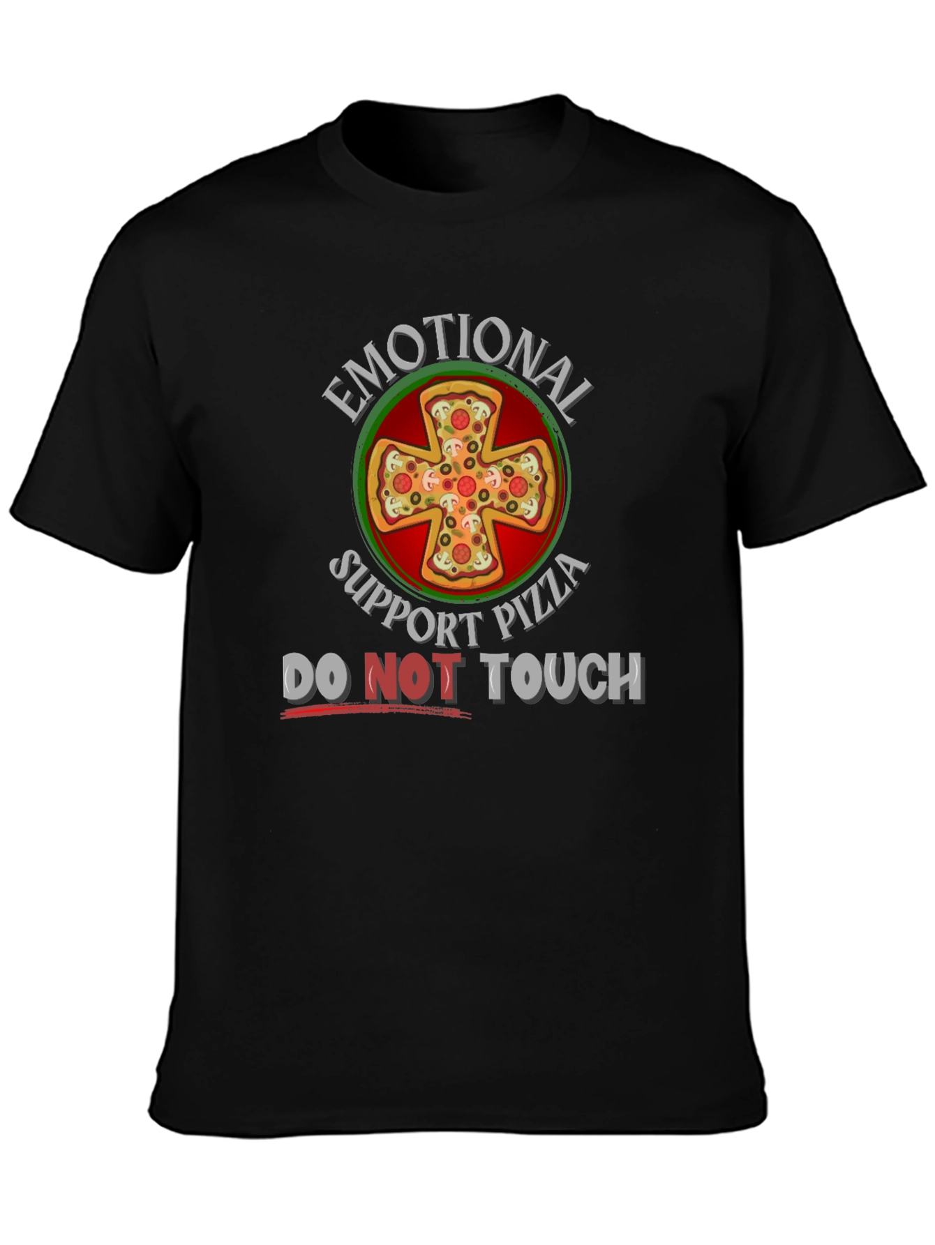 Emotional Support Pizza Graphic T-Shirt