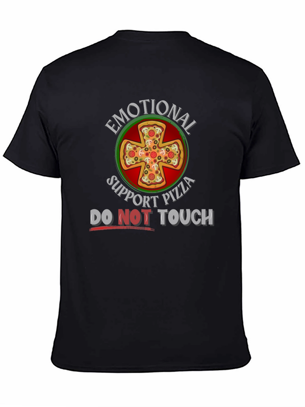 Emotional Support Pizza Graphic T-Shirt