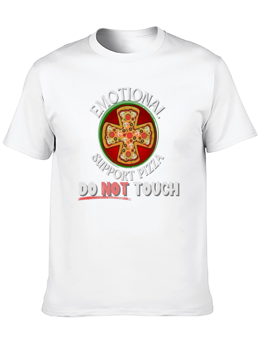 Emotional Support Pizza Graphic T-Shirt