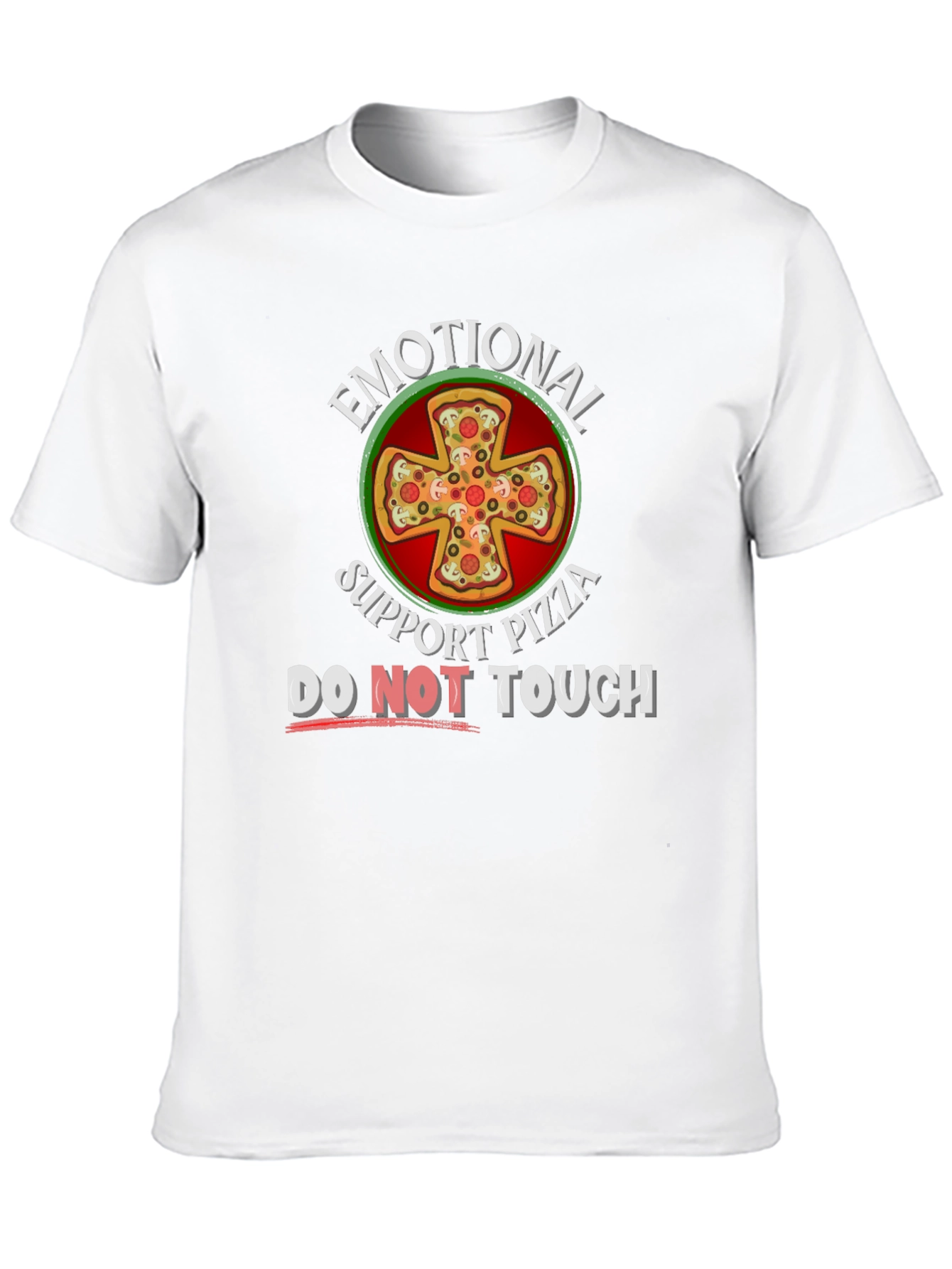 Emotional Support Pizza Graphic T-Shirt