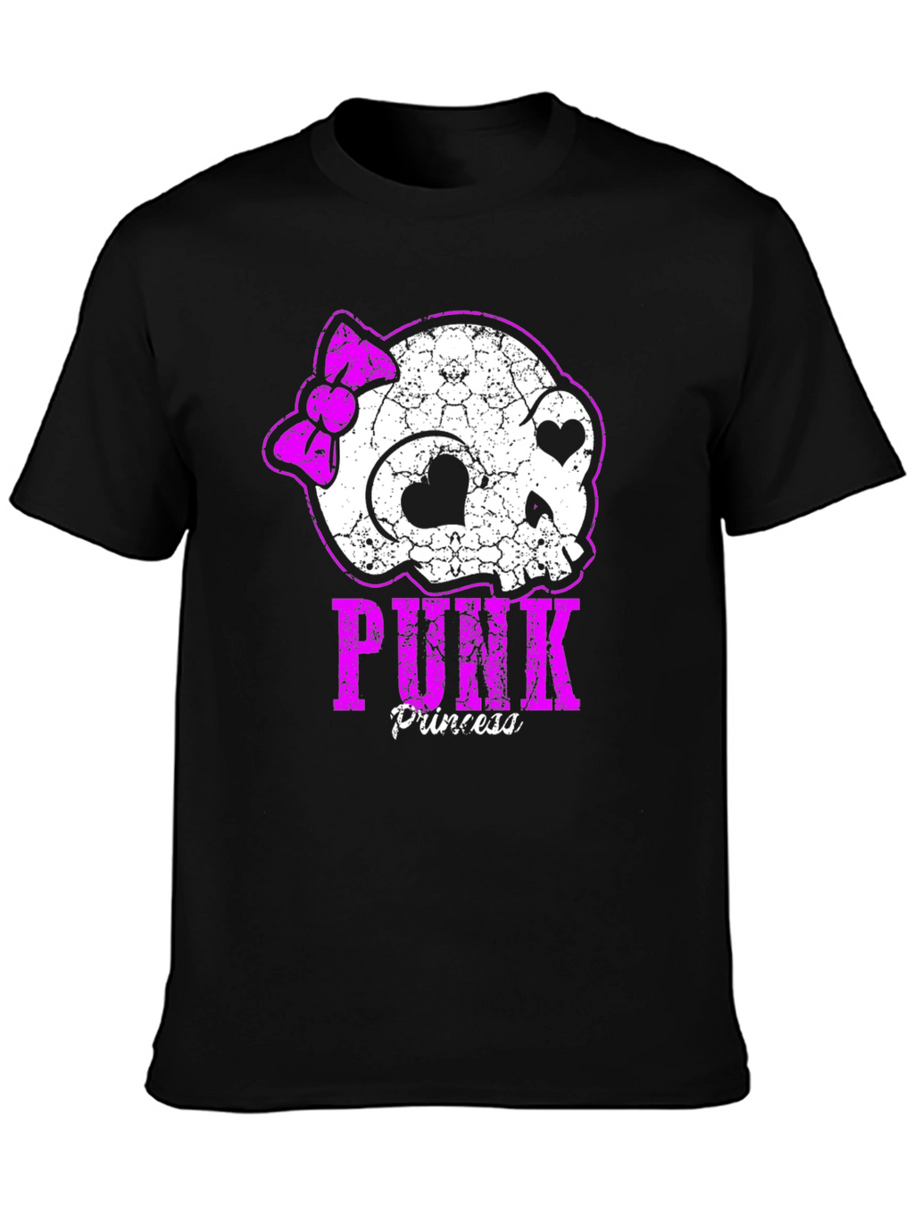 Punk Princess Skull Graphic T-Shirt