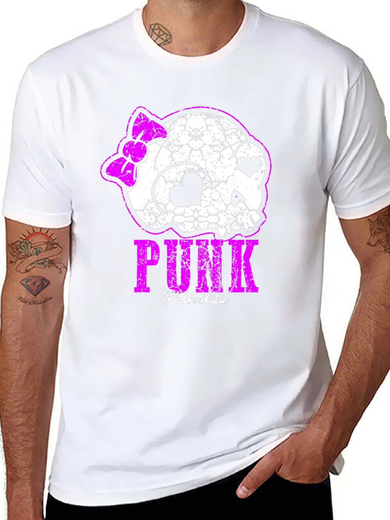 Punk Princess Skull Graphic T-Shirt
