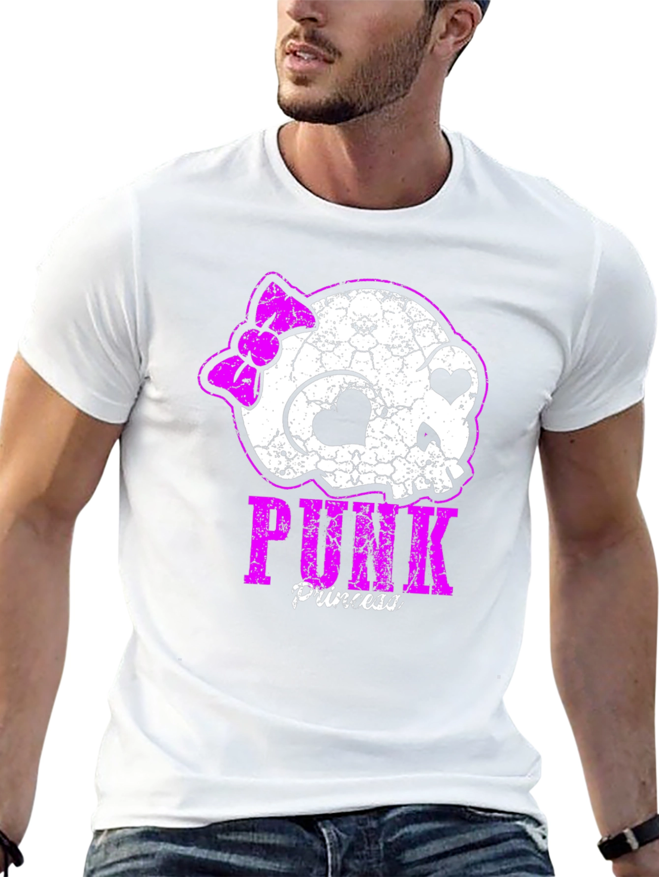 Punk Princess Skull Graphic T-Shirt