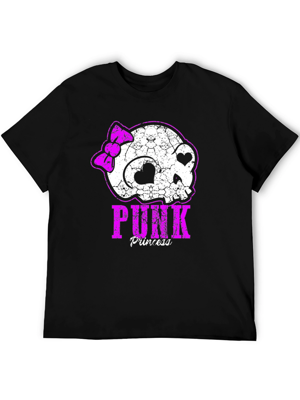 Punk Princess Skull Graphic T-Shirt