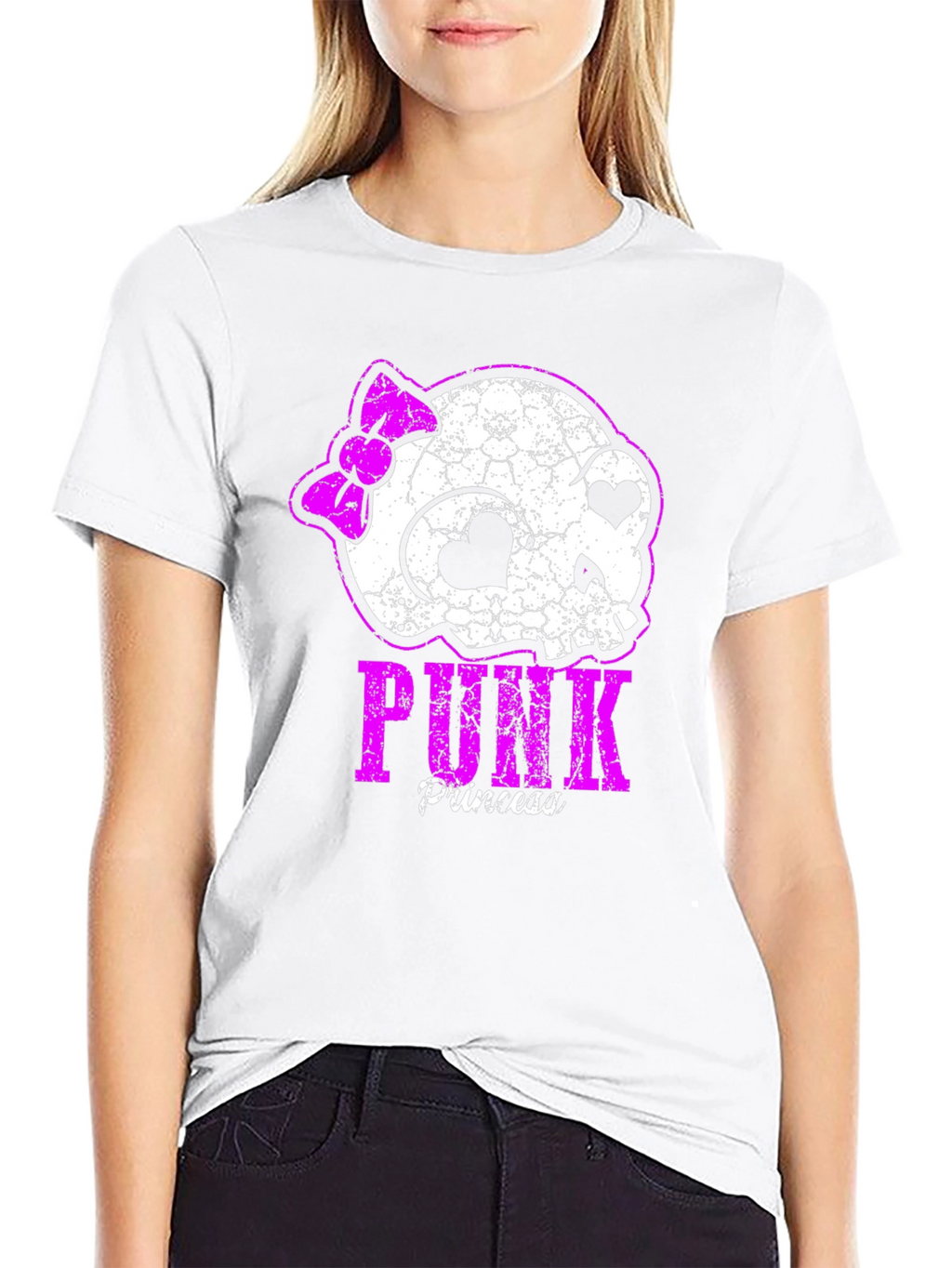 Punk Princess Skull Graphic T-Shirt