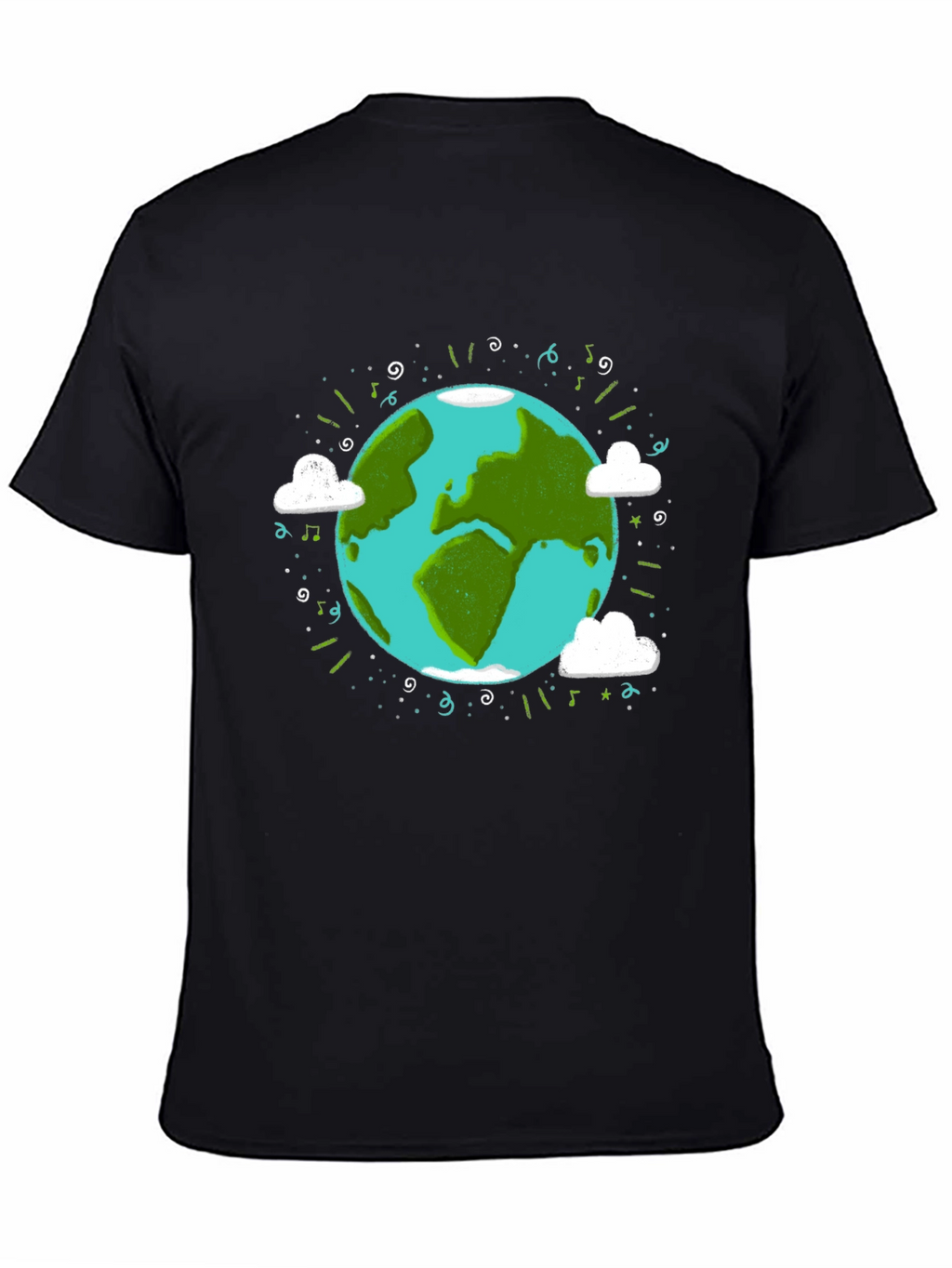 Earth Day Graphic Tee - World Illustration T-Shirt