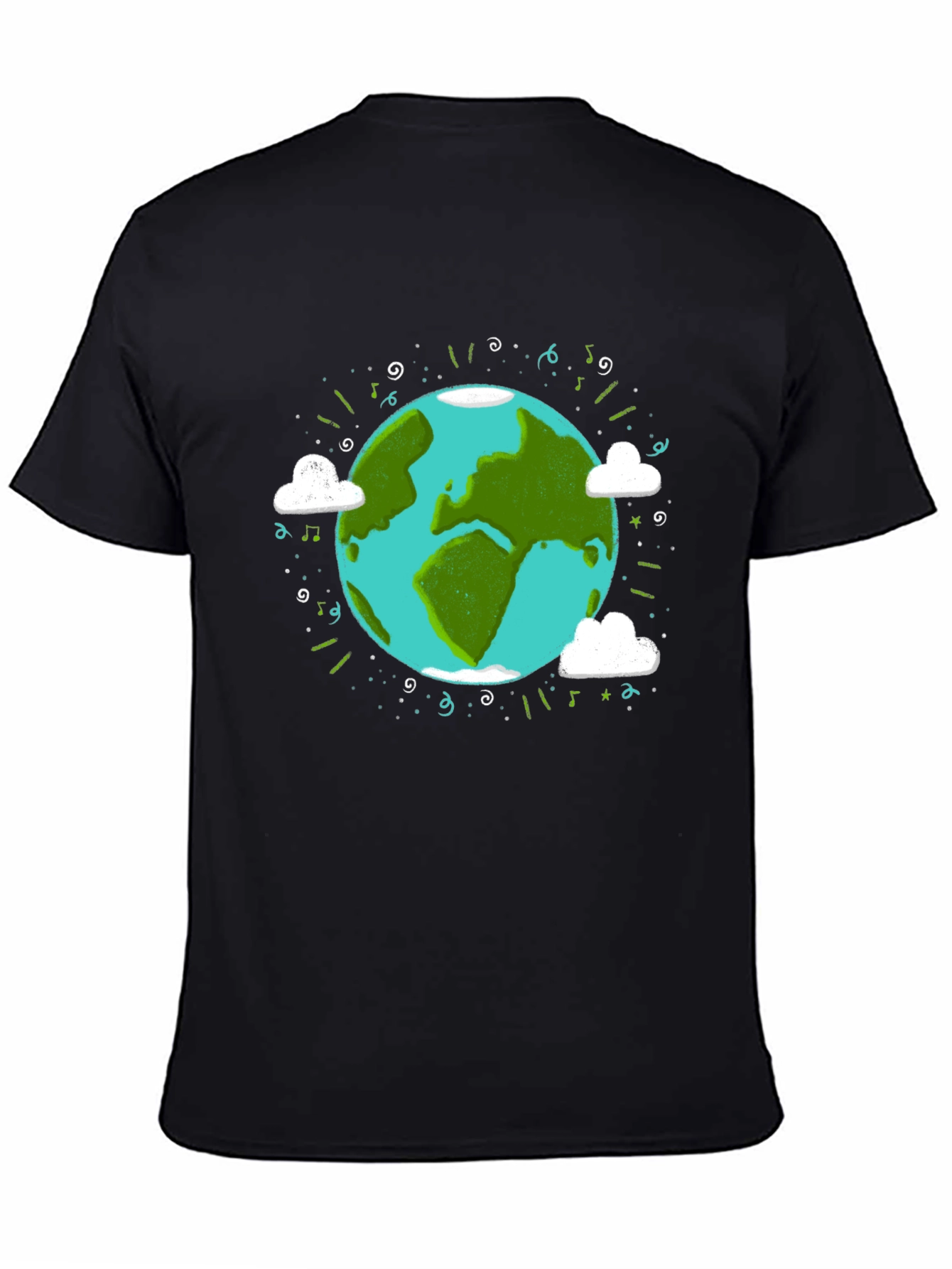 Earth Day Graphic Tee - World Illustration T-Shirt