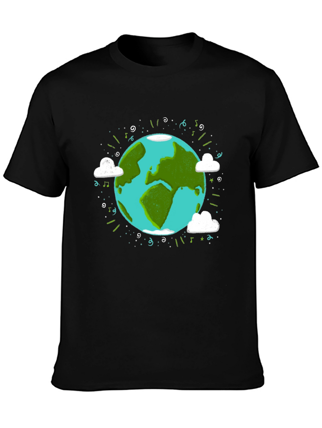 Earth Day Graphic Tee - World Illustration T-Shirt