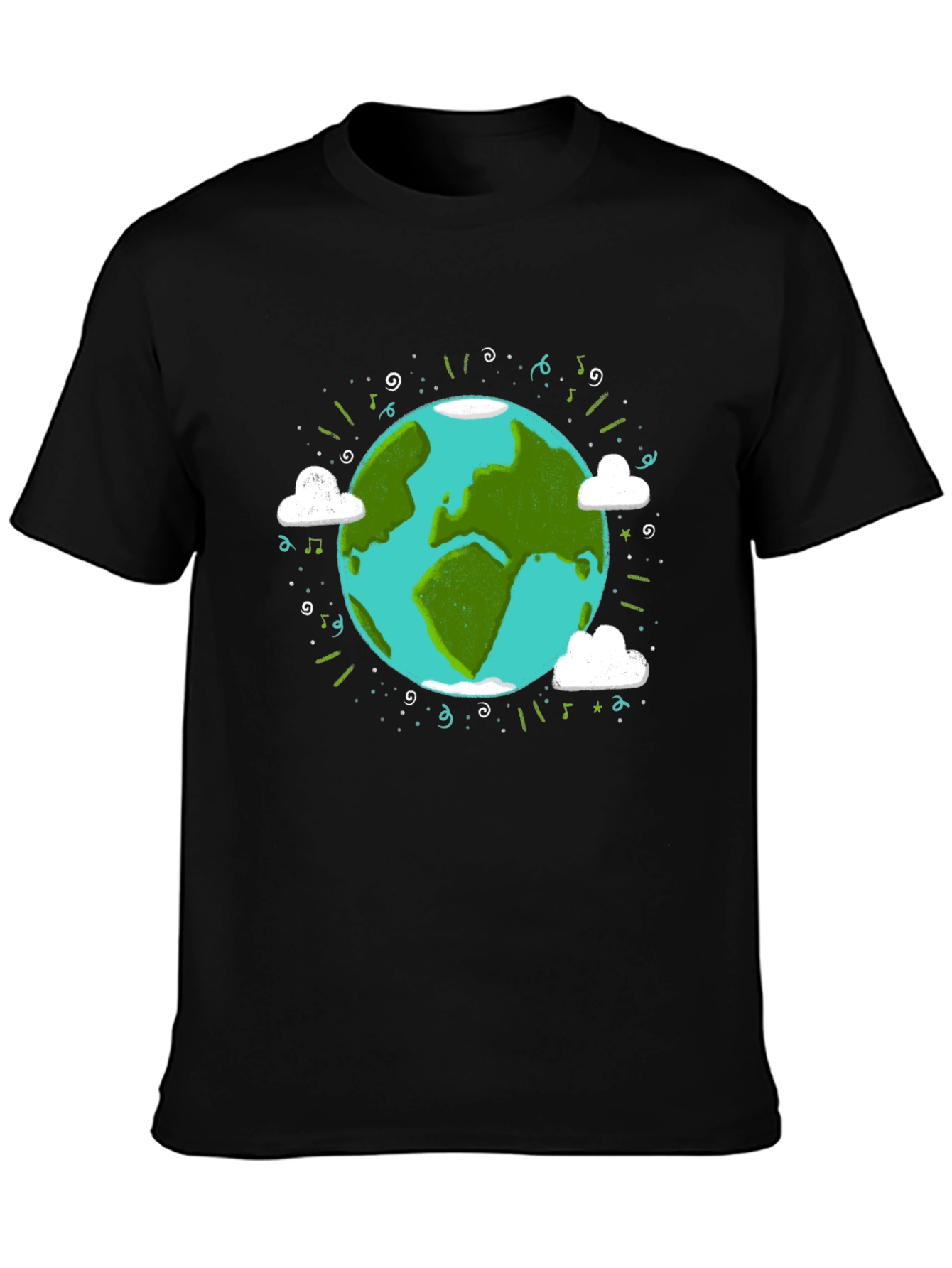 Earth Day Graphic Tee - World Illustration T-Shirt